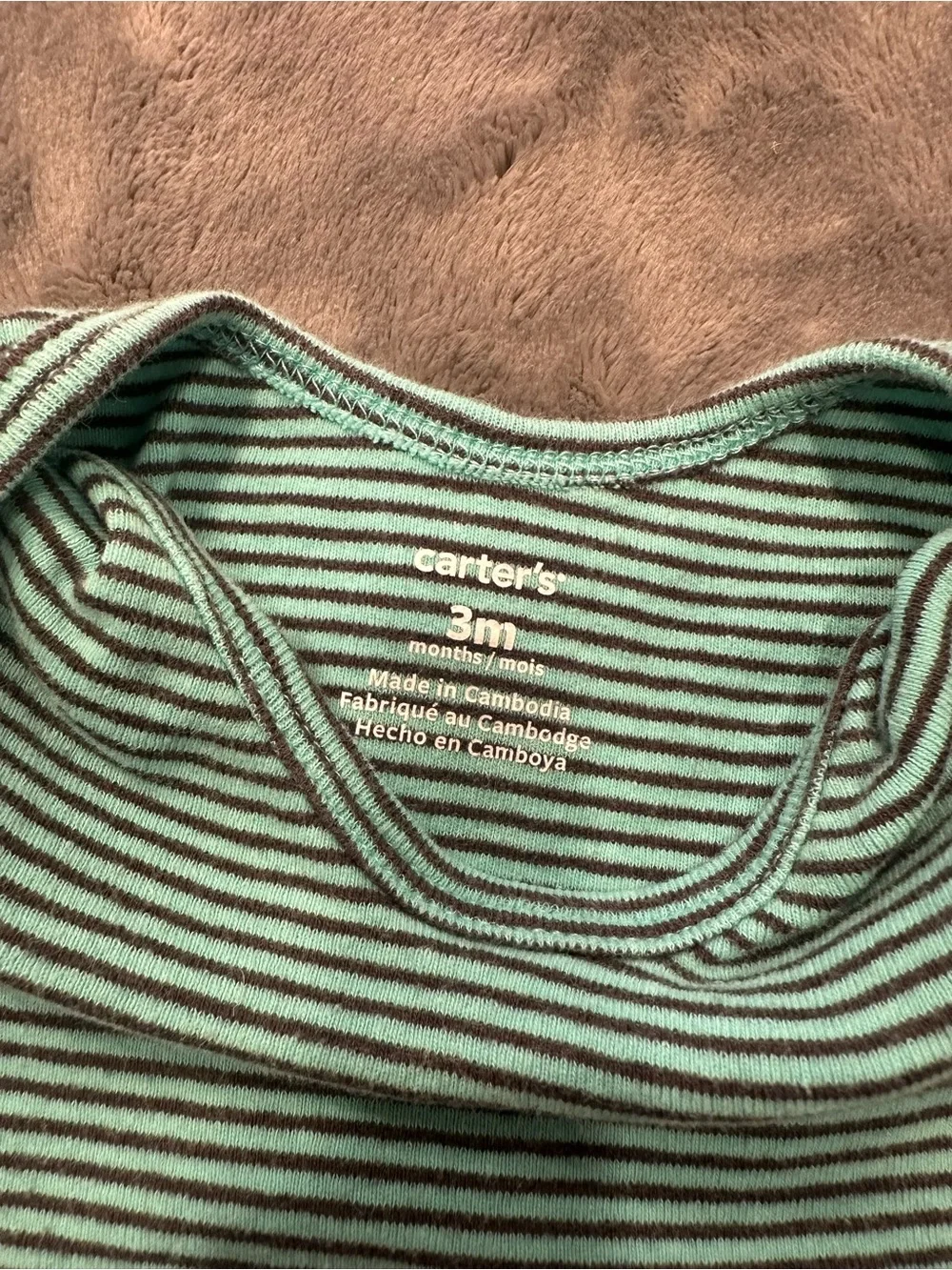 Unbranded Kids Short-Sleeve Bodysuit Trio - Green, Gray, Teal